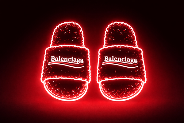 BALENCIAGA FUR SILDES FACTORY